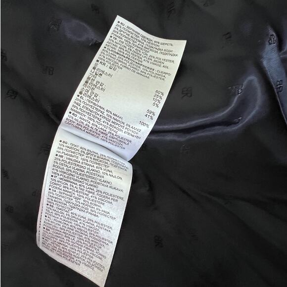 Banana Republic Navy/ Gold Button Wool Lined Winter Pea Coat- 12 - Picture 7 of 11